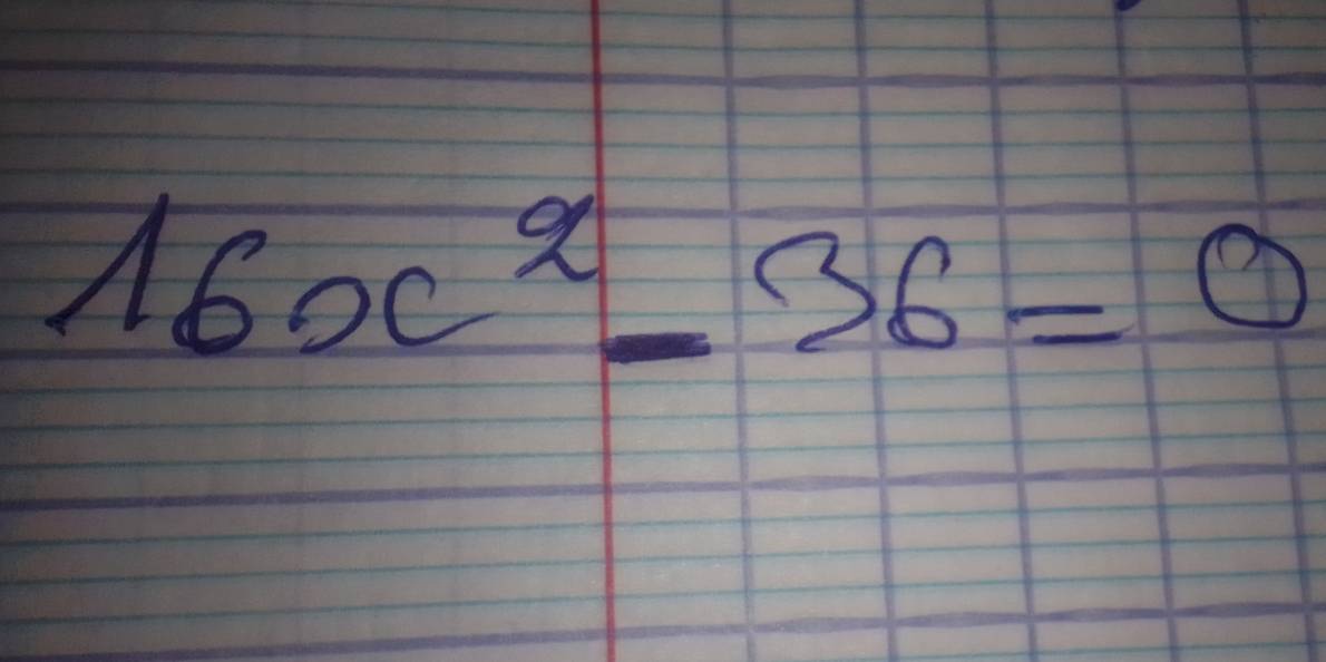 16x^2-36=0