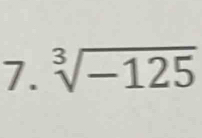 sqrt[3](-125)