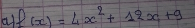 aff(x)=4x^2+12x+9