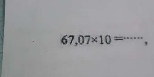 67,07* 10= ·s ,