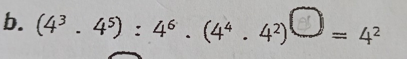 (4^3.4^5):4^6.(4^4.4^2) =4^2