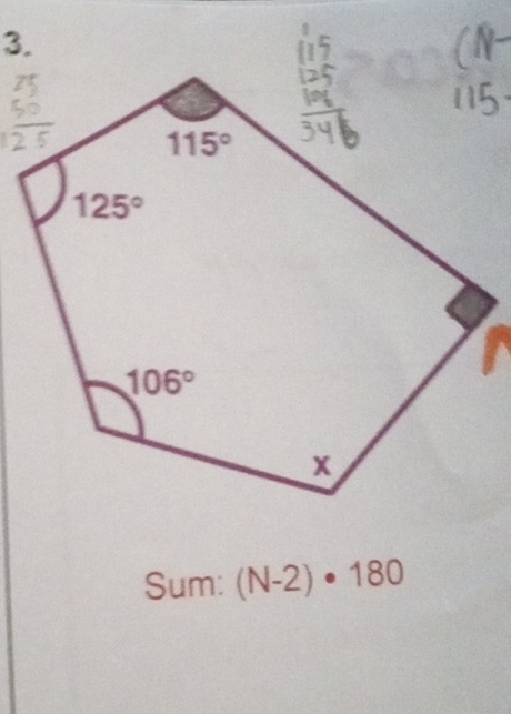 Sum: (N-2)· 180