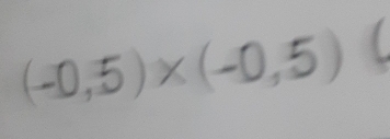 (-0,5)×(-0,5)