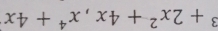 ^3+2x^2+4x, x^4+4x