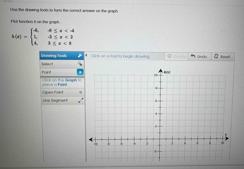 تم الحل:Use the drawing tools to form the correct answer on the graph ...