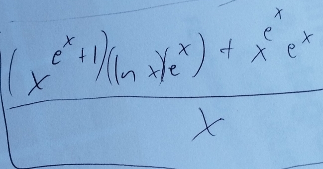 frac (x^2+1)/(ln x+1)xe^(x^4)e^x  1/x - 1/x^2  e^x/x^2 endarray