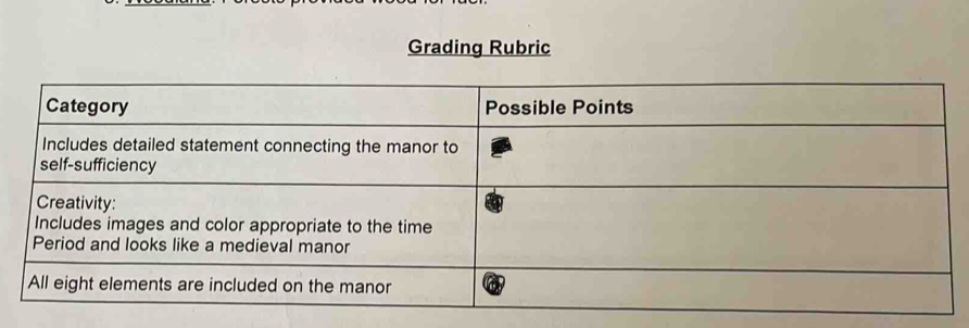 Grading Rubric