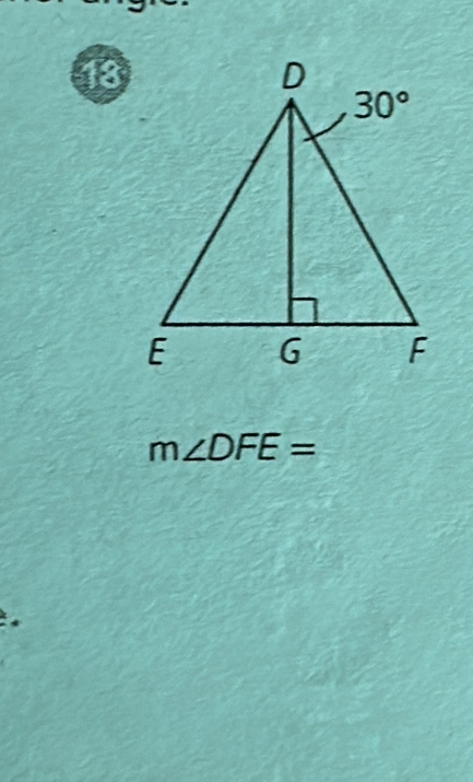 13
m∠ DFE=.