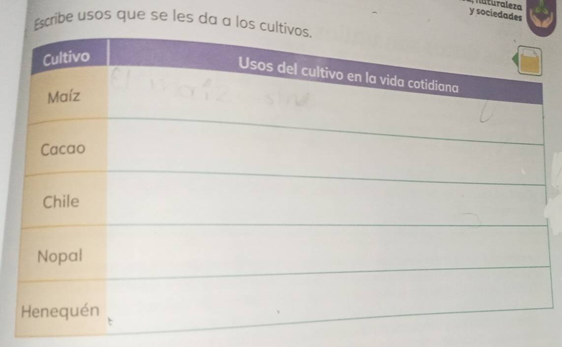 sociedades 
Escribe usos que se les da a los c