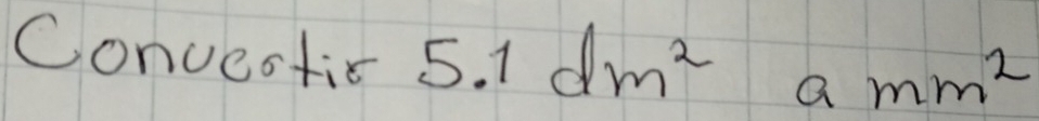 Convestic 5.1dm^2 amm^2