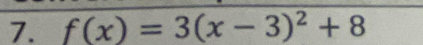 f(x)=3(x-3)^2+8