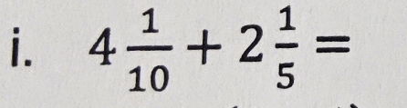 4 1/10 +2 1/5 =