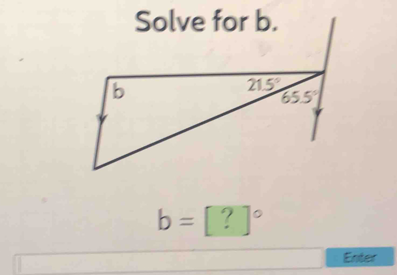 b=[?]^circ 
Enter