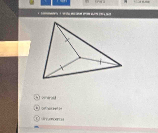 NEST B( ( ) A B B(

centroid
orthocenter
circumcenter