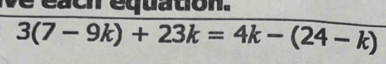 ve each equation.