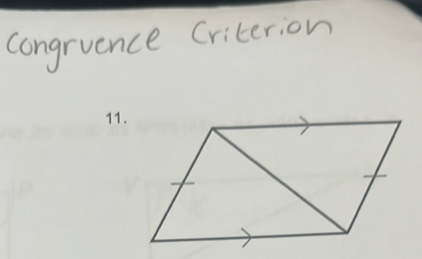 congruence Criterion