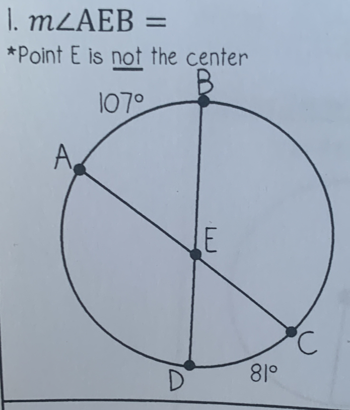 m∠ AEB=
*P