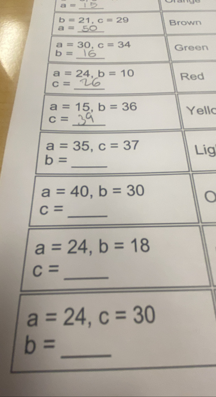 a= _
b=21,c=29
n
en
d
ello
Lig