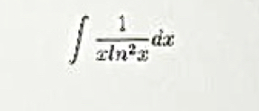 ∈t  1/xln^2x dx