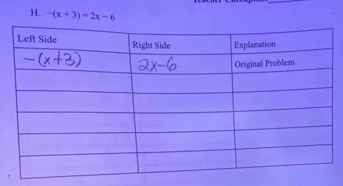 -(x+3)=2x-6