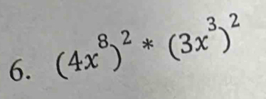 (4x^8)^2*(3x^3)^2