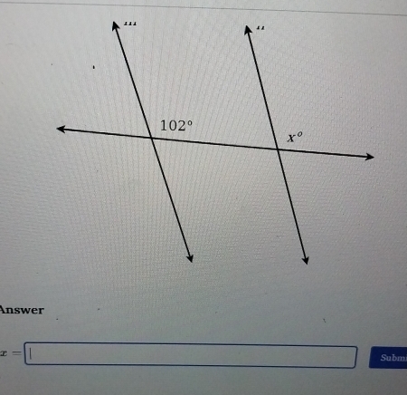 Answer
x=□ Submi