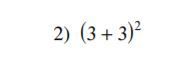 (3+3)^2