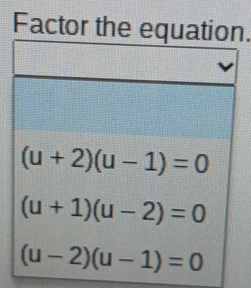 Factor the equati.