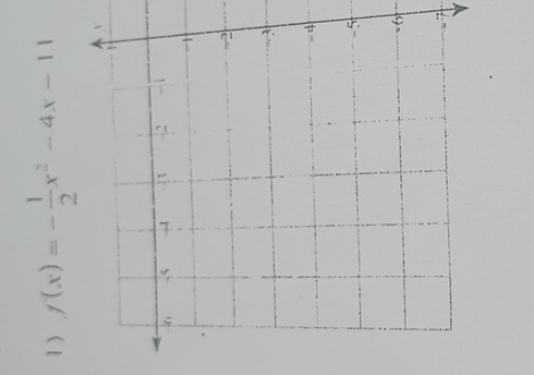 f(x)=- 1/2 x^2-4x-11
5
6