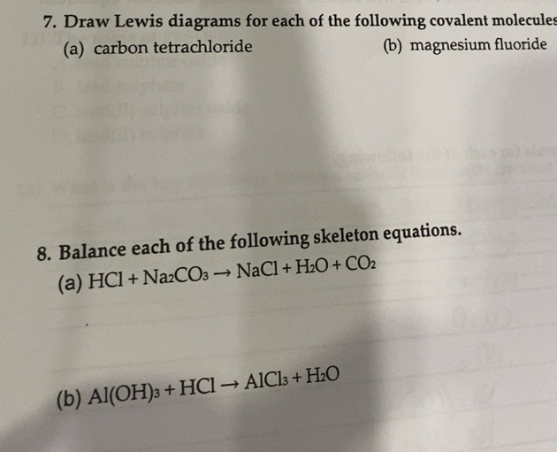 Solved: Draw Lewis diagrams for each of the following covalent ...