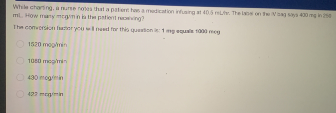 Solved: While charting, a nurse notes that a patient has a medication ...
