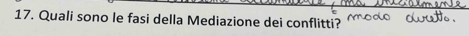 Quali sono le fasi della Mediazione dei conflitti?