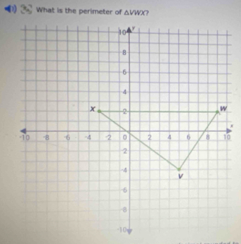 What is the perimeter of △ VWX ?