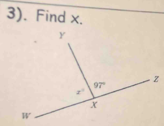 3). Find x.