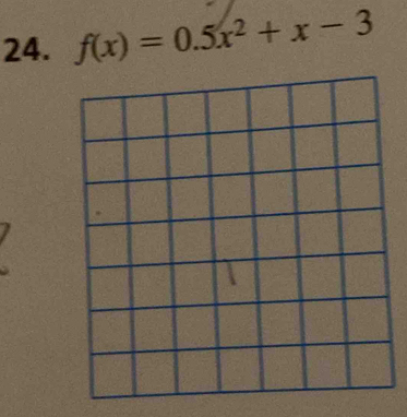 f(x)=0.5x^2+x-3