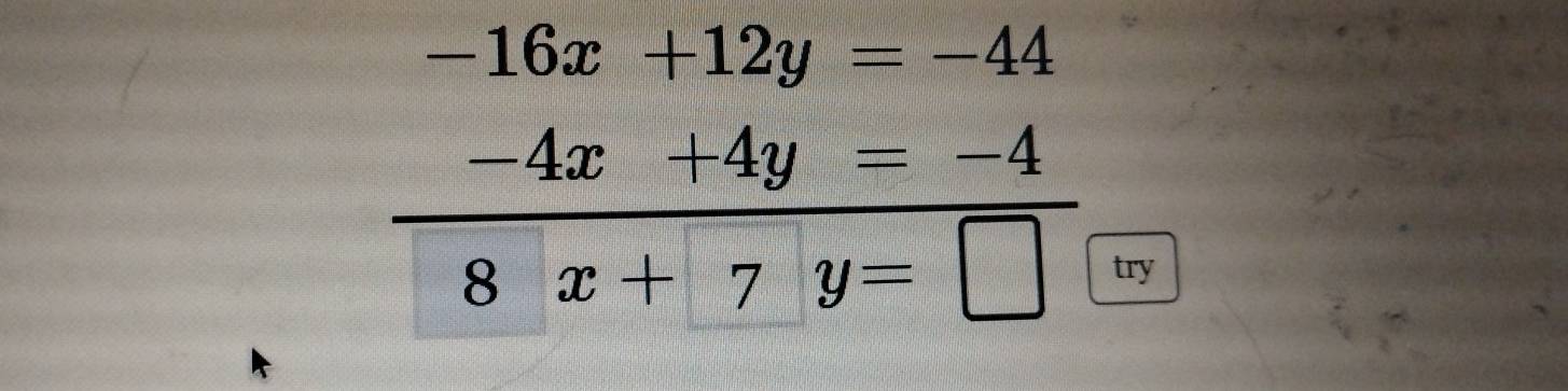 -16x+12y=-44
try