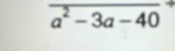 a^2-3a-40