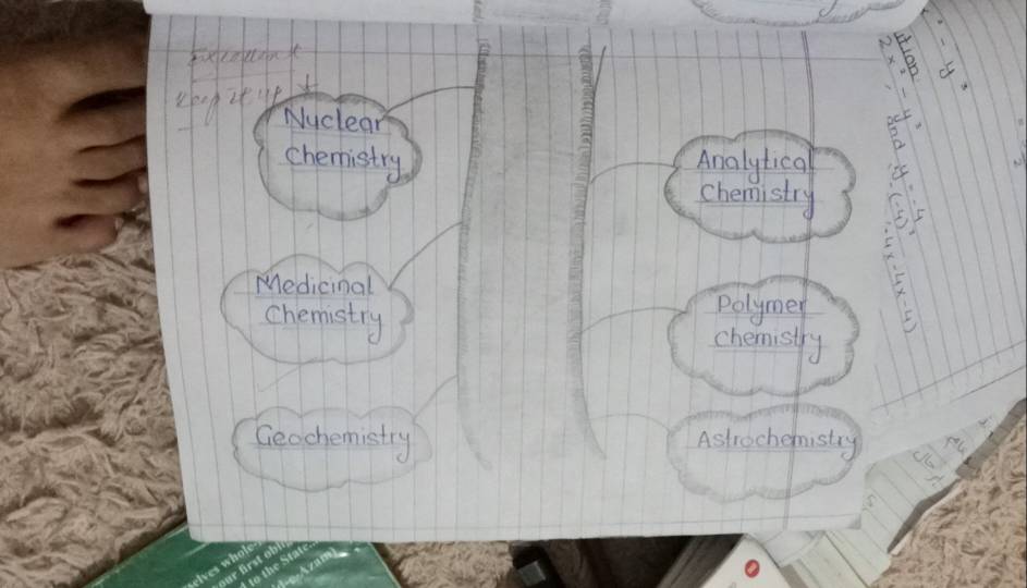 It
(E
Nyclear
chemistry Analytica
h emistry
Medicinal
Polymer
chemistry chemistry
Geochemistry Astrochemistry