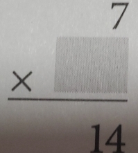 beginarrayr 7 * □  hline 14endarray