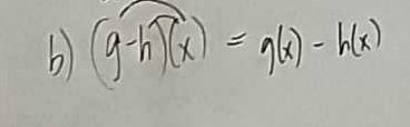 (g-h)(x)=g(x)-h(x)