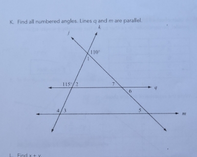 Find x+y