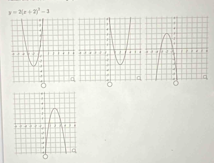 y=2(x+2)^2-3