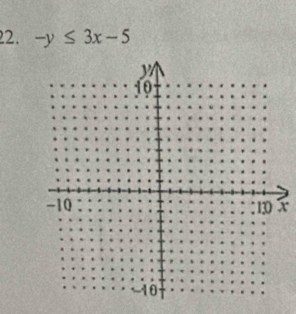 -y≤ 3x-5
x