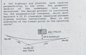 Solved: Two highways are planned, each running perpendicular to the ...