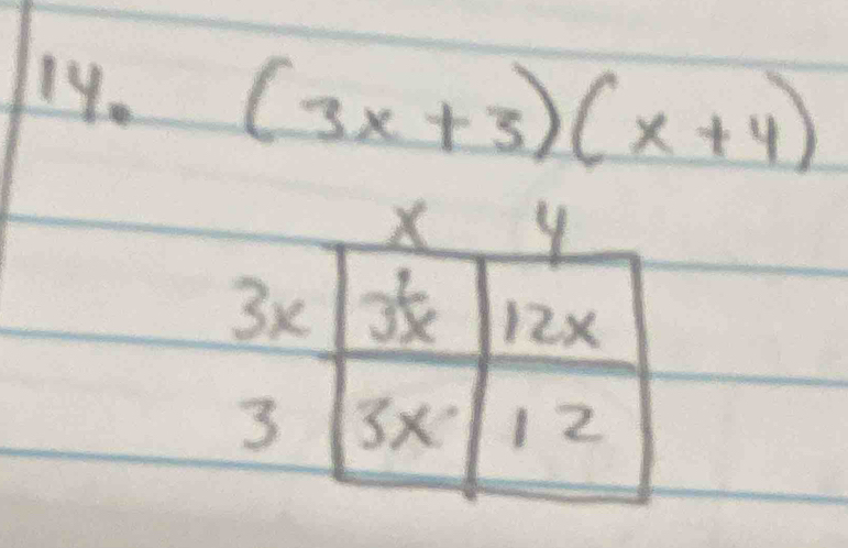 (3x+3)(x+4)