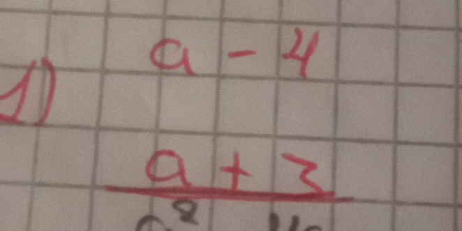 ①
a-4
1 x= □ /5* 1 62 
frac a+3