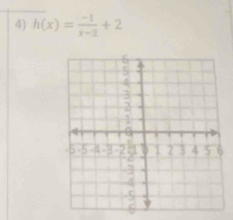 h(x)= (-1)/x-2 +2