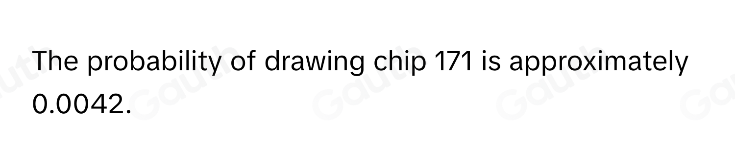 Solved: There are 236 identical plastic chips numbered 1 through 236 in ...