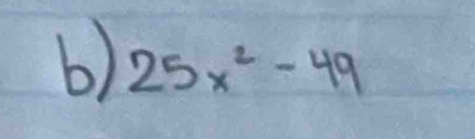 25x^2-49