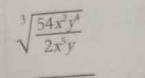 sqrt[3](frac 54x^2y^4)2x^5y